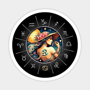 ZODIAC Cancer - Astrological CANCER - CANCER - ZODIAC sign - Van Gogh style - 5 Magnet